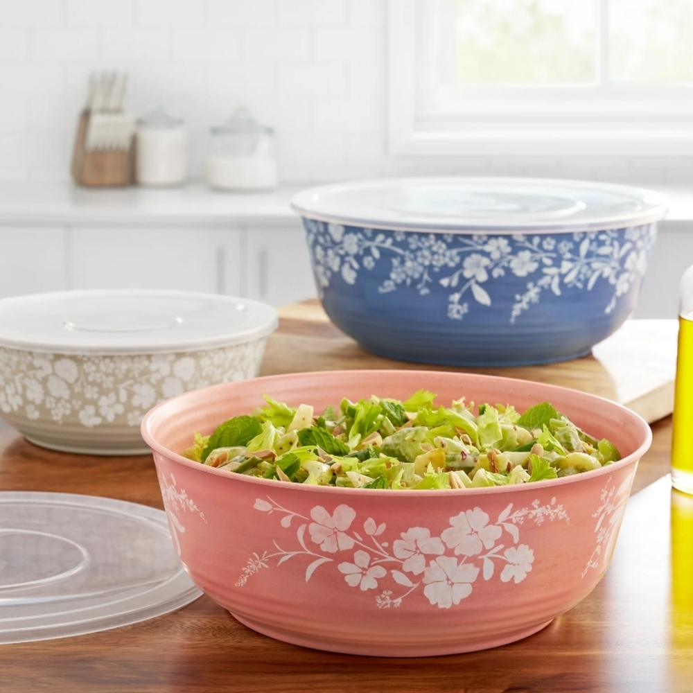 ❤️ New Pioneer Woman Daisy Floral Mixing Bowl Set